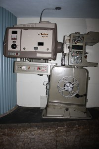 Another priceless gem from The Ridge: the old movie projector on display just outside the theatre.