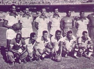 The 1950 Brazil team. Before 1950, Vrazil's best finish at the World Cup was third in 1938.