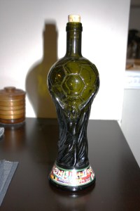 Like it? That's an Italian wine bottle shaped in the World Cup. I got it back in 1990 when Italy hosted, and finished third.