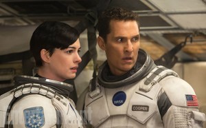 Matthew McConaughey and Anne Hathaway are on an intergalactic mission to save civilization on Earth in Interstellar.