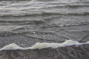 Most of the oil washed up on other shores but the dirty foam was enough of a reminder of what occurred three days earlier.