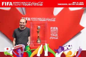 Here I am with the Women's World Cup!