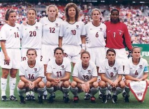 The 1991 US women's World Cup team: the first ever Women's World Cup winners.