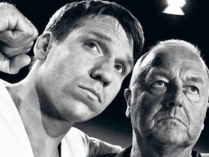 Tough Love is a docudrama of the rough past of World karate champion Andreas Marquardt (right) who is played by Hanno Koffler (left) in his younger days.